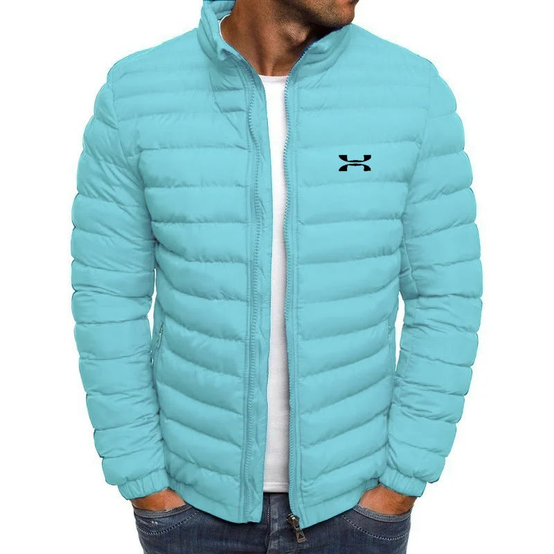 2025 Winter Jacket Men's Stand Collar Warm Parka Coat Street Fashion Casual Brand Outer Men's Winter Down Jacket