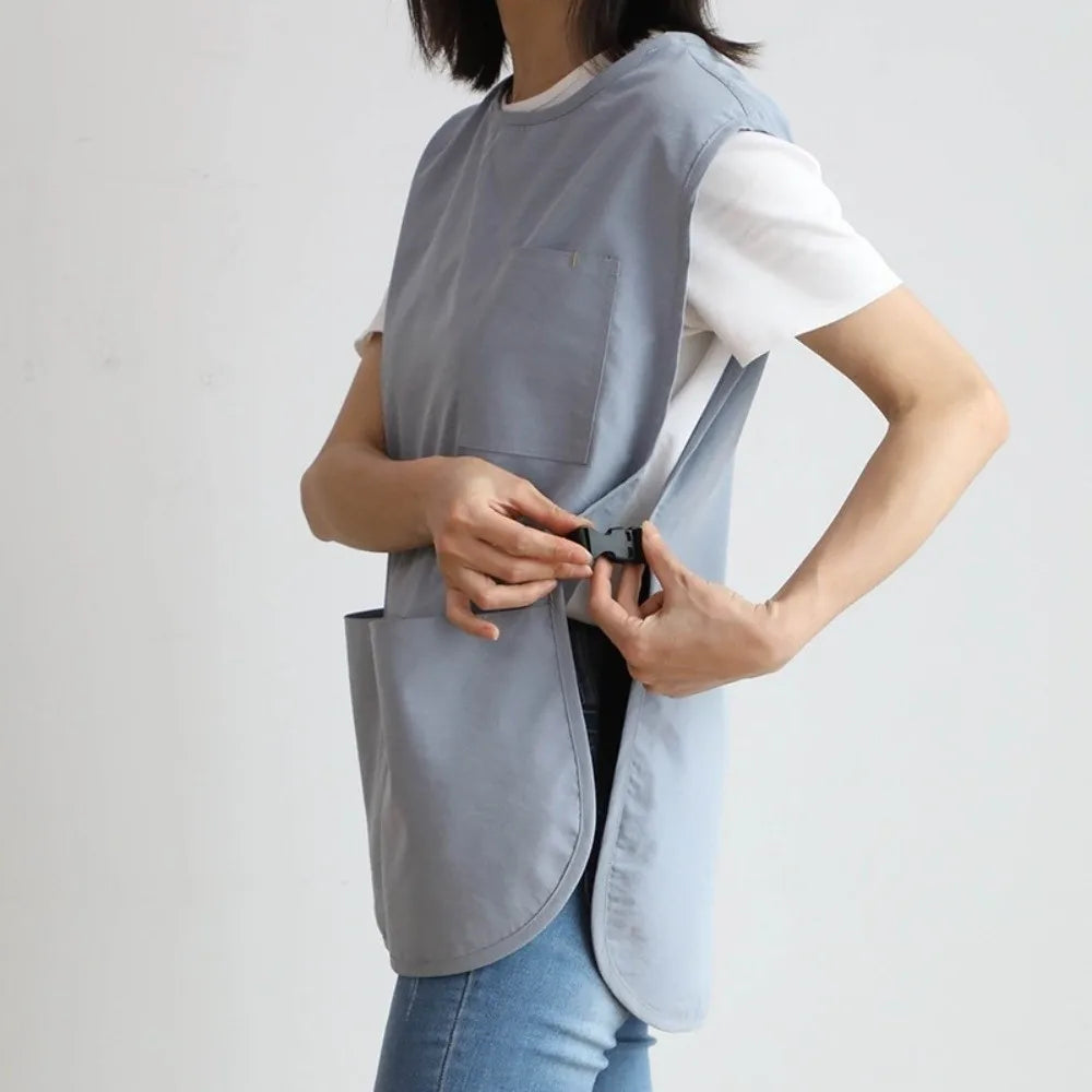 Japanese Household Kitchen Apron Adjustable Catering Workwear Waterproof Work Clothes Anti-static Unisex Salon Barber Cape