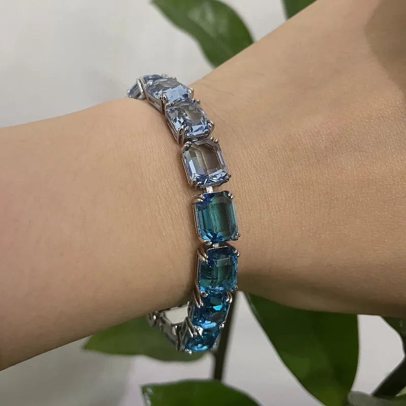 Bracelet High Quality New Sales Trend Jewelry Original Luxury Brand Shiny Cut Christmas Birthday Party Engagement Gift for Women