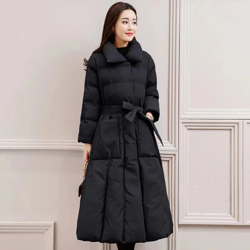 Winter Jacket Women Long Down Jackets Warm Parkas 2024 New Female's Casual Thick Quilted Cotton Puffer Coats Parkas Outwear
