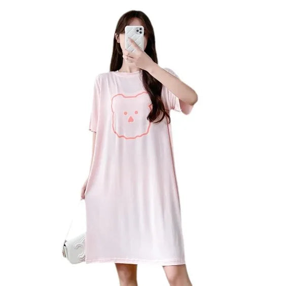 Nursing Dresses Pregnant Breastfeeding Dress For Women Summer Maternity Loose Casual Feeding Clothing