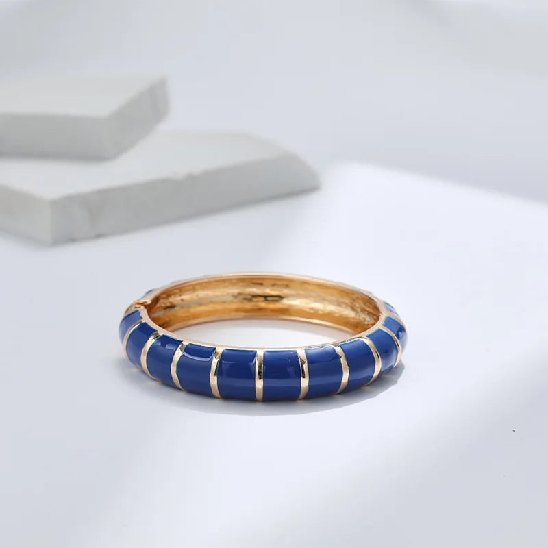 Multicolor Enamel Metal Bangles For Women New Designed Fashion Trendy Jewelry Accessories Gifts Bohemia Fancy Styles Bijoux