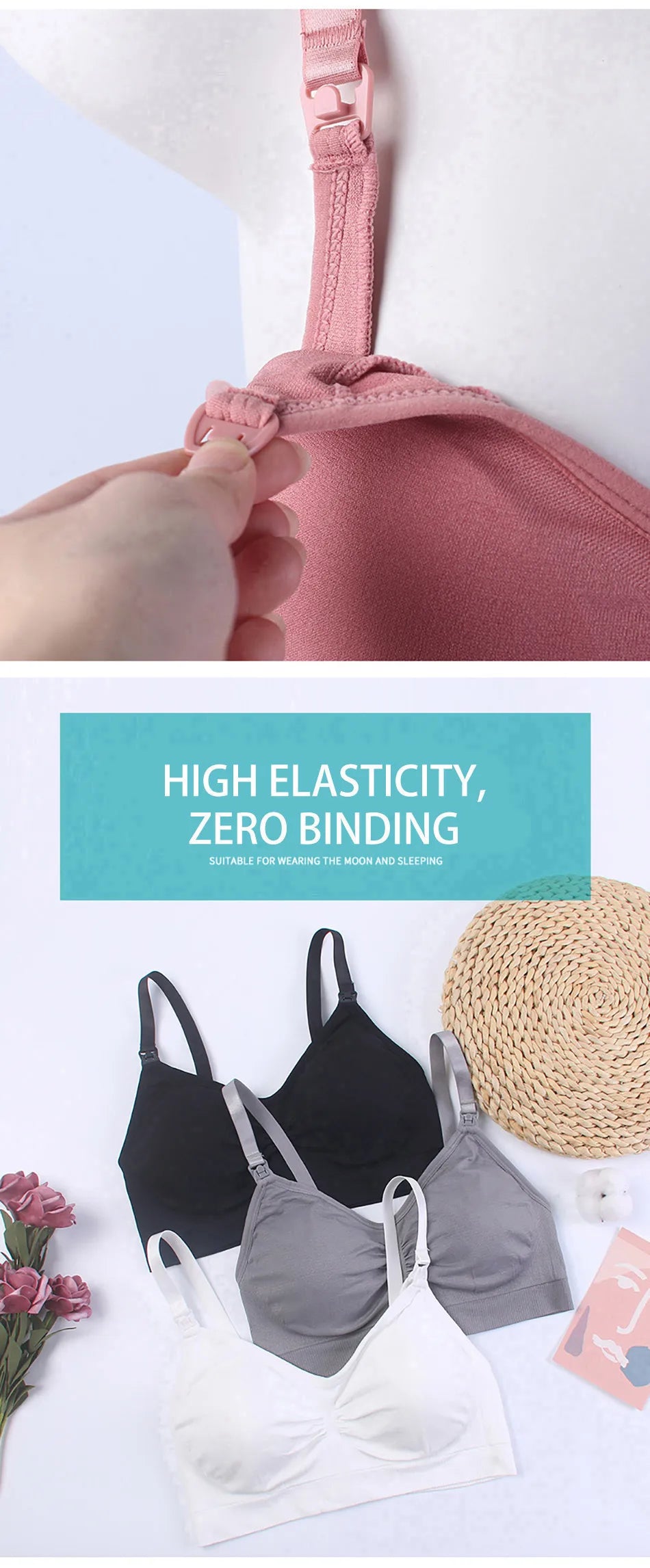 Maternity Underwear without Underwire Nursing Bra Pregnancy Clothing Anti Sagging Breastfeeding Women Breathable lactancia Bras