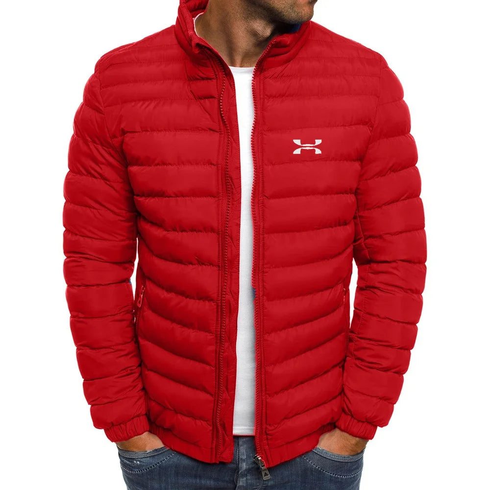 2025 Winter Jacket Men's Stand Collar Warm Parka Coat Street Fashion Casual Brand Outer Men's Winter Down Jacket