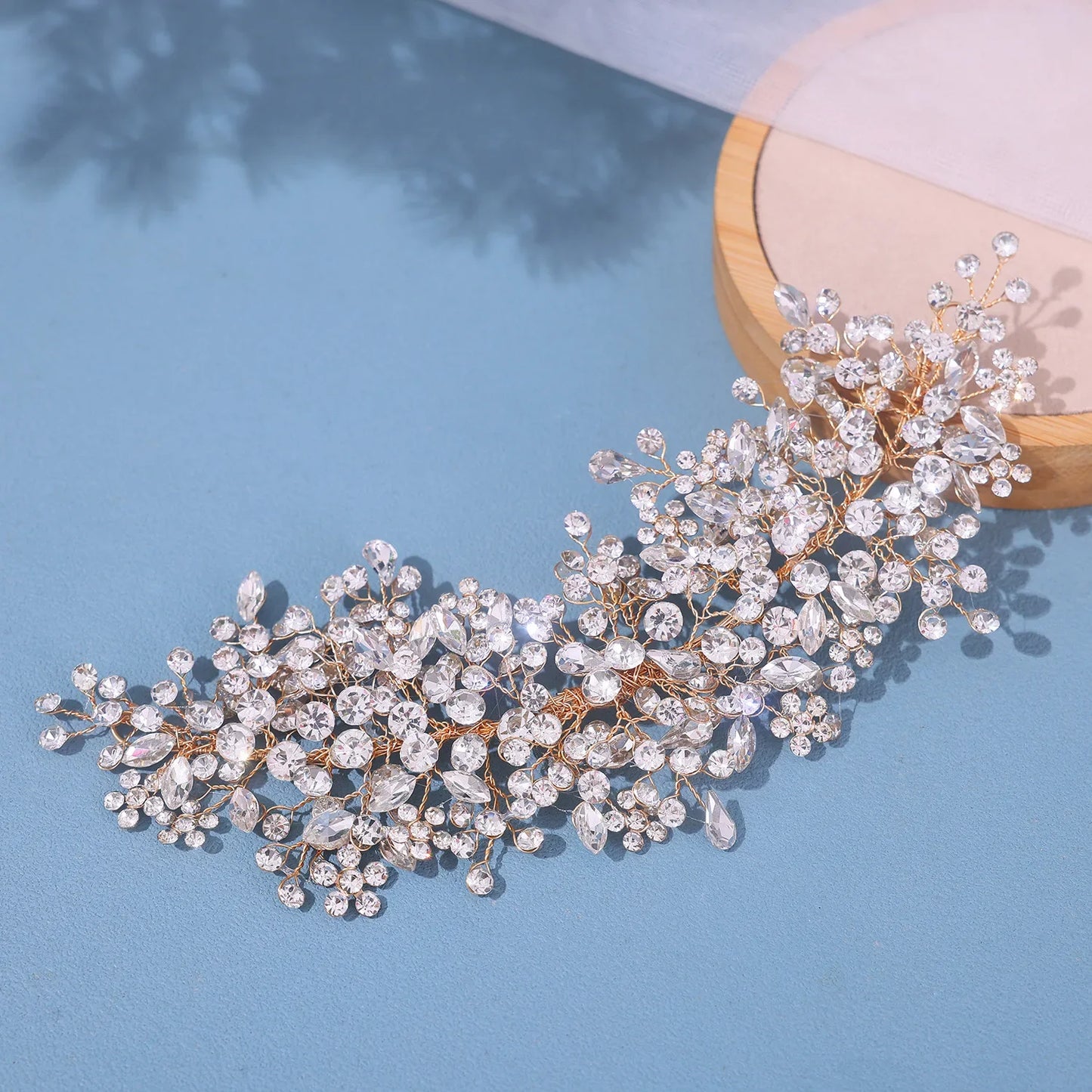 Crystal Headbands Bridal Wedding Headbands Tiaras Hairbands For Women Bride Bridal Wedding Hair Accessories Jewelry Band Gift