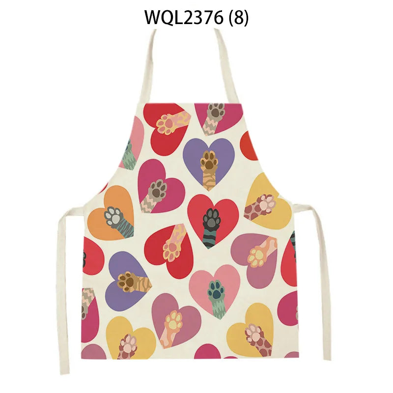 Apron Kid Apron Kitchen Household Item Animal Cartoon Apron Adult Hair Apron 55-68cm Apron Custom Logo Kitchen Supplie Tablier