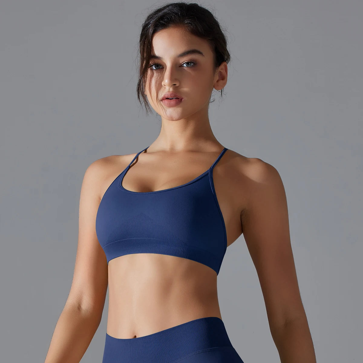 Women Sports Bra Yoga Bra Sexy Back Cross Sports Bra Gym Top Fitness Running Bra Workout Underwear Running Gym Padded Bralette