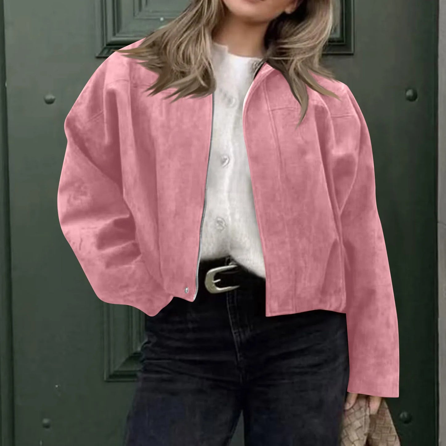 Women's Jackets Coat Fashion Turn-down Collar Long Sleeve Loose Coats Vintage Female Outerwear Chic Street Youth Jackets Tops