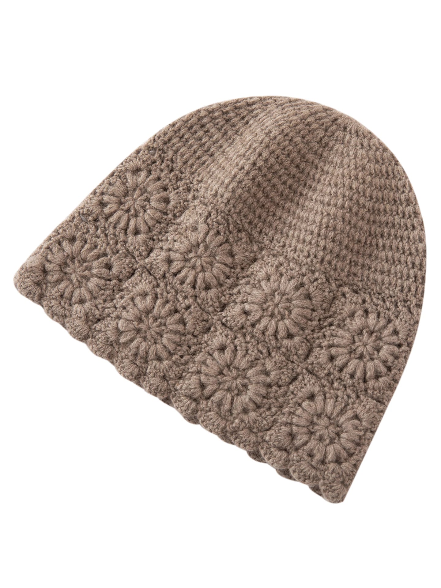 Handmade woolen lady's hat for warmth and leisure, extremely soft