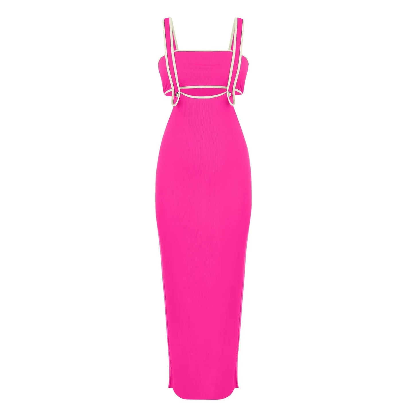 dresses for women One-piece dress design Personality and fashion Sexy Bodycon Tube Crop And Slit Maxi Suspender Skirt vestidos