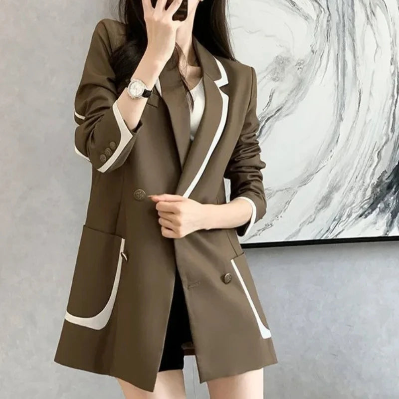 Outerwears High Quality Spring Autumn Coats for Women 2025 New Arrivals Blazer Woman In Promotion Elegant and Youth Deals Jacket