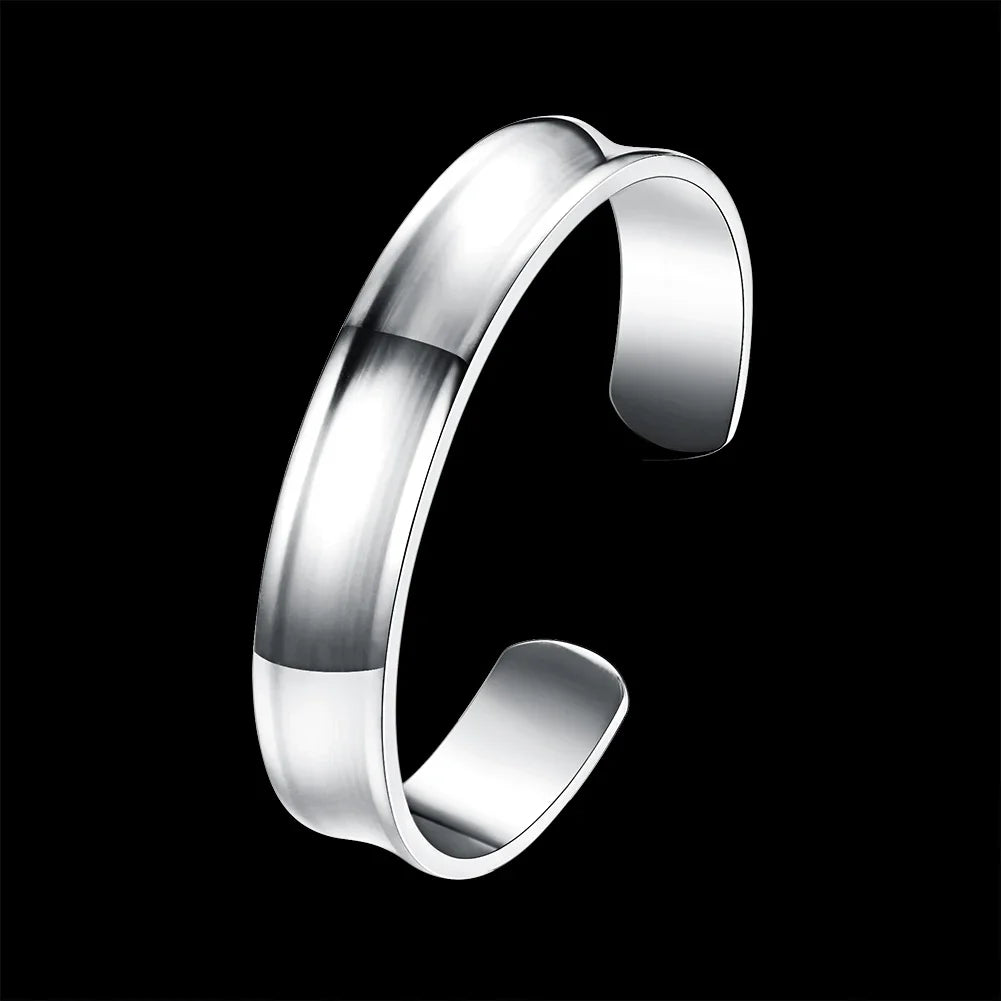 Hot new 925 Sterling Silver elegants bangle Bracelets for Women adjustable fine Jewelry Fashion Wedding Party Christmas Gifts