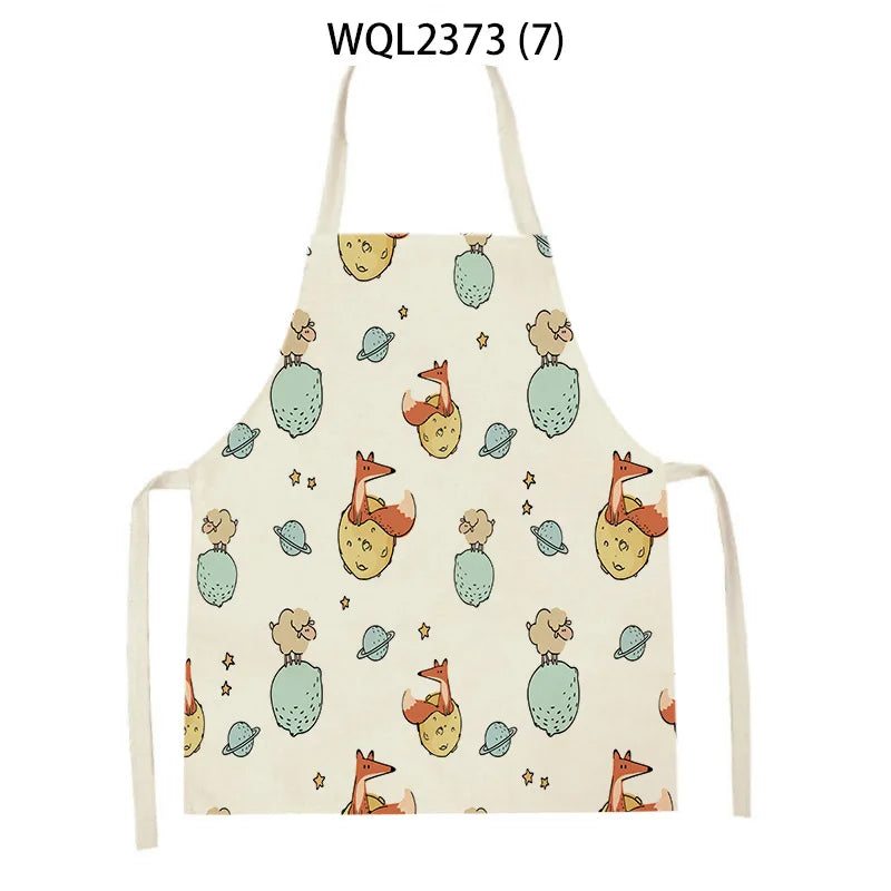 Apron Kid Apron Kitchen Household Item Animal Cartoon Apron Adult Hair Apron 55-68cm Apron Custom Logo Kitchen Supplie Tablier