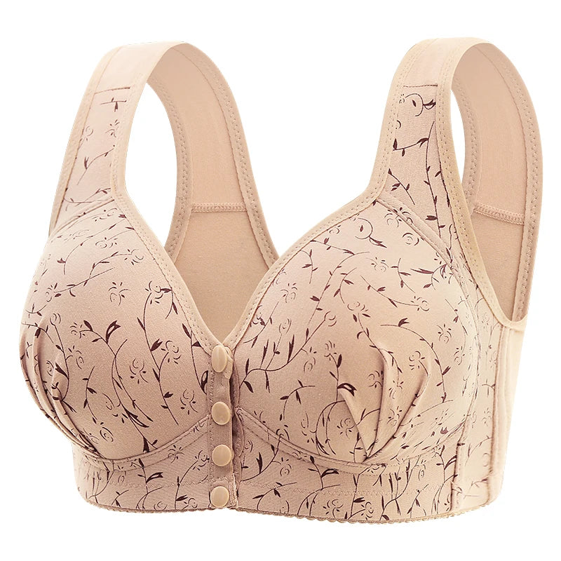 New Style Front-Buckled Mother's Bra For Women Large Size Thin Version No Steel Circle Vest-Style Bra Cover