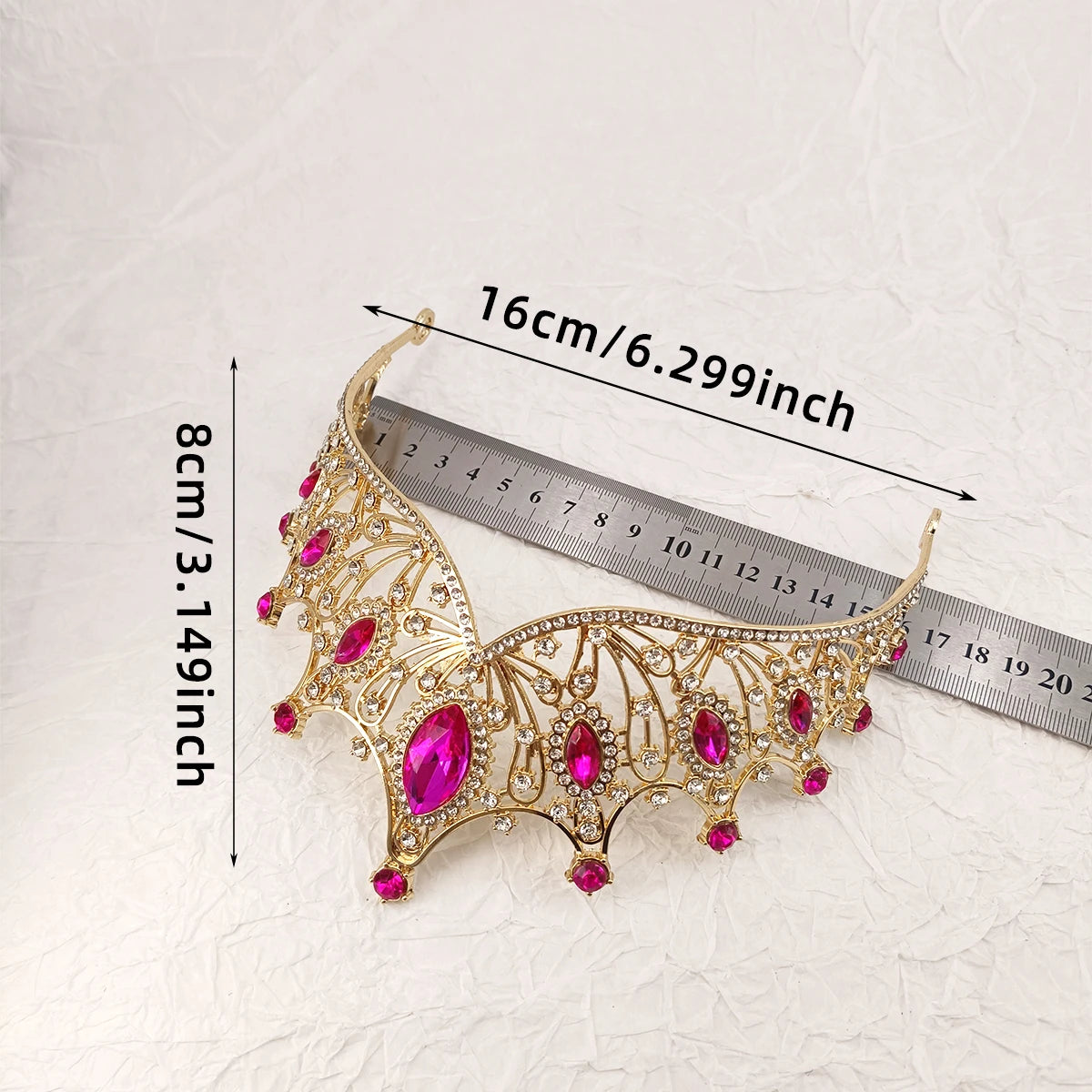 Bridal Headwear Colourful Women's Ballroom Crown Baroque Crystal Tiaras And Crowns Bridal Wedding Hair Accessories Jewelry
