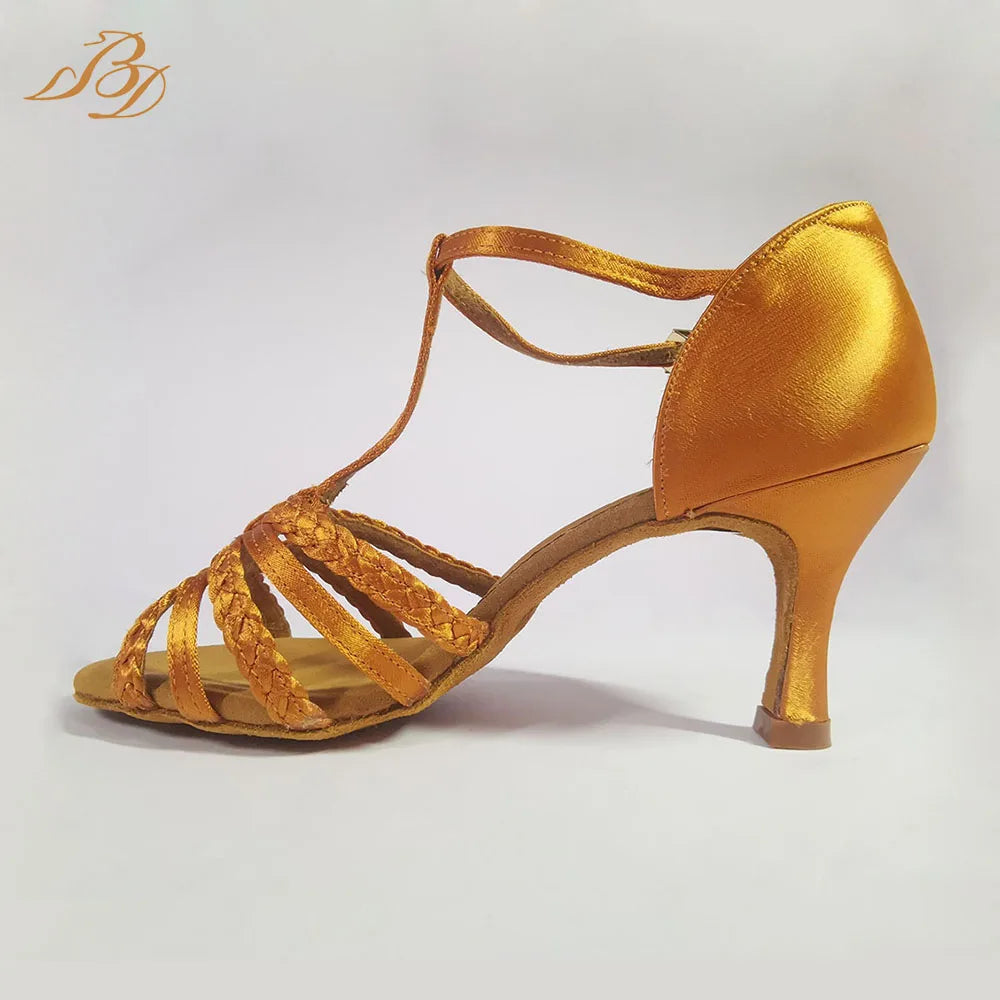 BD Dance Professional Latin Dance Shoes Ballroom Girls Kids for Dancing Elegant Heeled Sandals Women Sport Sneaker Luxury Brands
