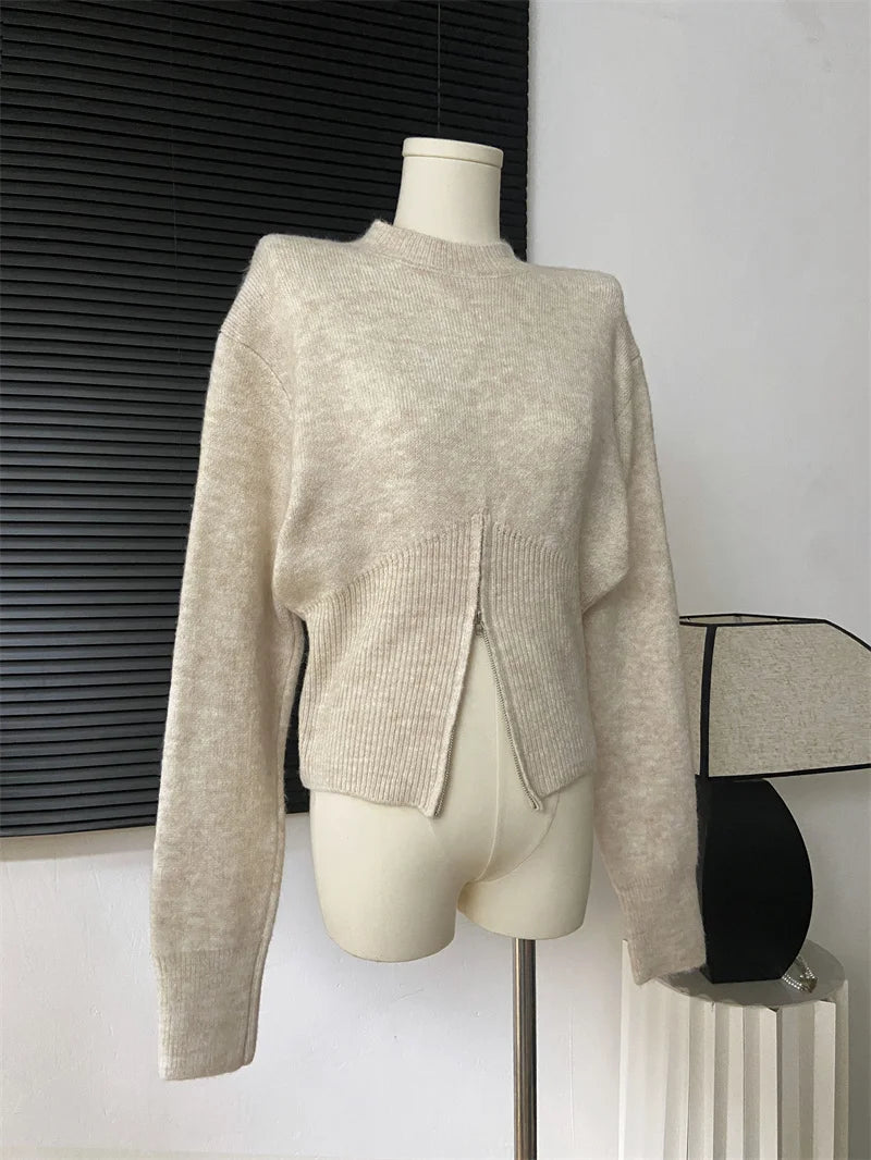 Sweater Women Winter Pullover Girls Sweater Oversize Knitting Tops Vintage Long Sleeve Fall Female Knitted Outerwear Warm Pull