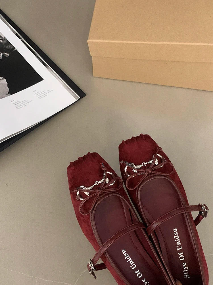 Shoes Woman 2024 Square Toe Autumn Elegant Female Footwear New Fall Summer Moccasin Dress Mary Janes Shoes Woman 2024 Female Foo