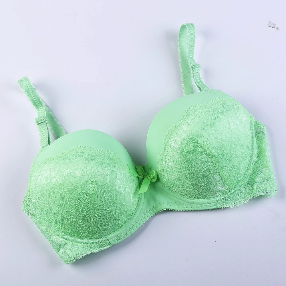 Women big bust Bra 36D 36E 38D 38C 40D 40C 40E 42D 42E 44C 46C 46D 44E mother Sexy Lace Push Up Bras cotton padded Underwear B06