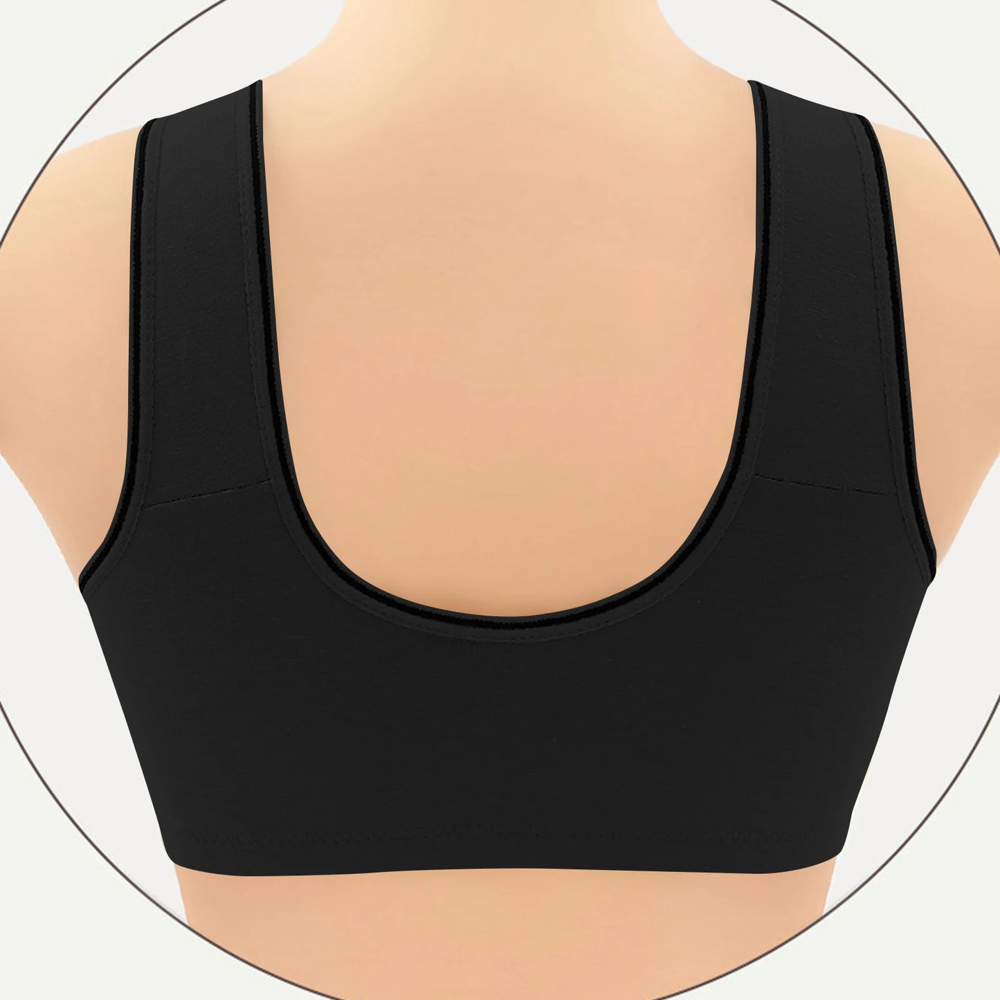 Women'S Front-Clasp Bra Printed Bra Pattern Vest-Style Design Comfortable Without Underwire Suitable Daily Wear All Seasons Home