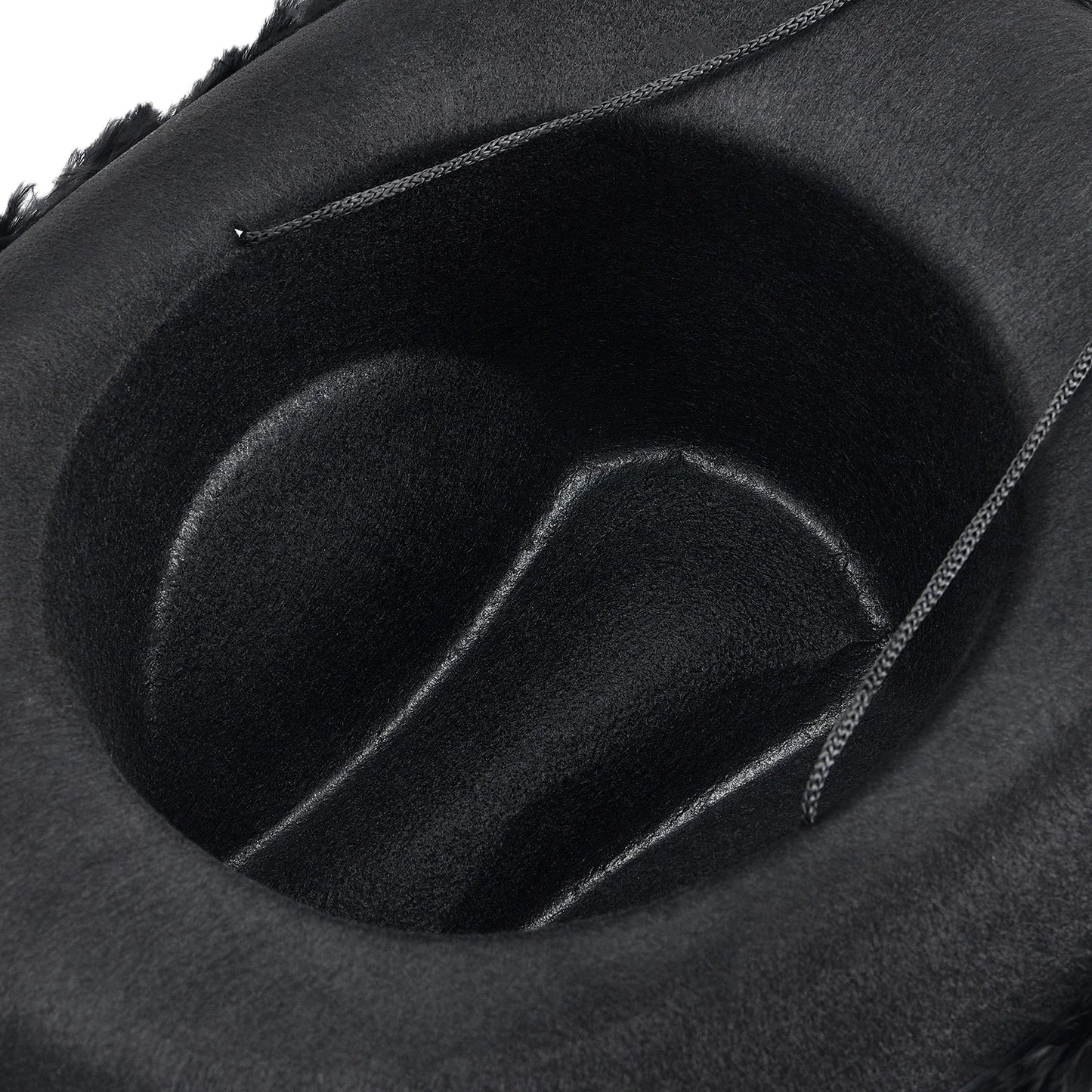 Women's Cowboy Hat, Adult Solid Color Furry Trim Wide Brim Hat Female Cap for Dating Party