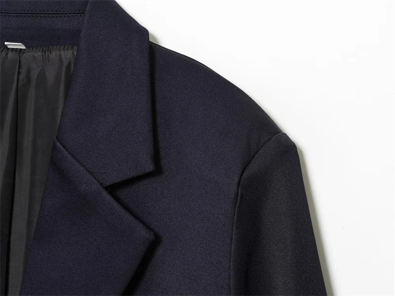 Women's Blazer 2025 New Fashion Autumn Winter Loose Straight Button Jacket for Women Casual Chic Ladies Blazer