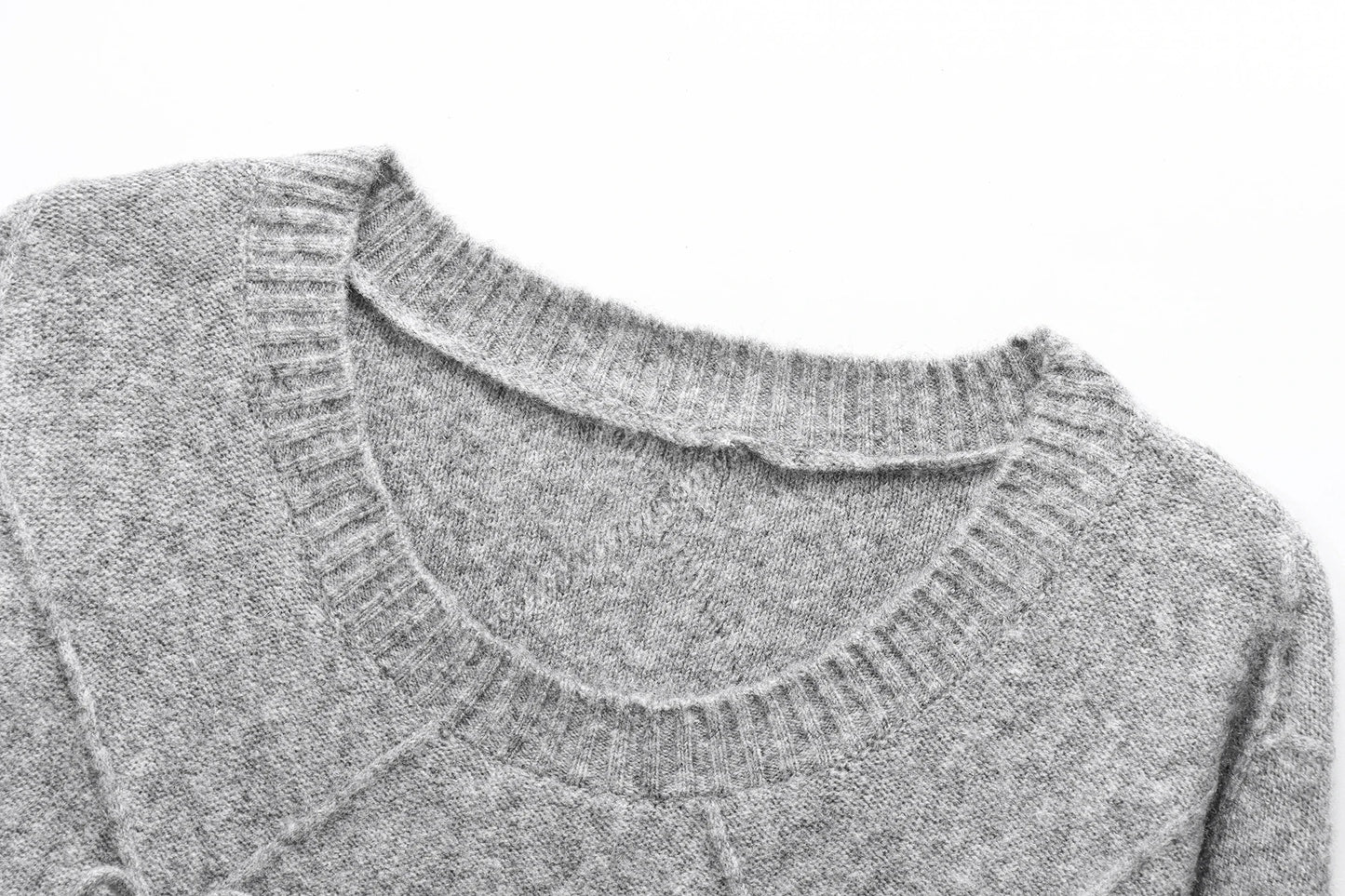 Bow Sweater Women Autumn Winter New Lazy Style Loose Outer Wear Design Anti-aging Knitted Pullover Top 1269568