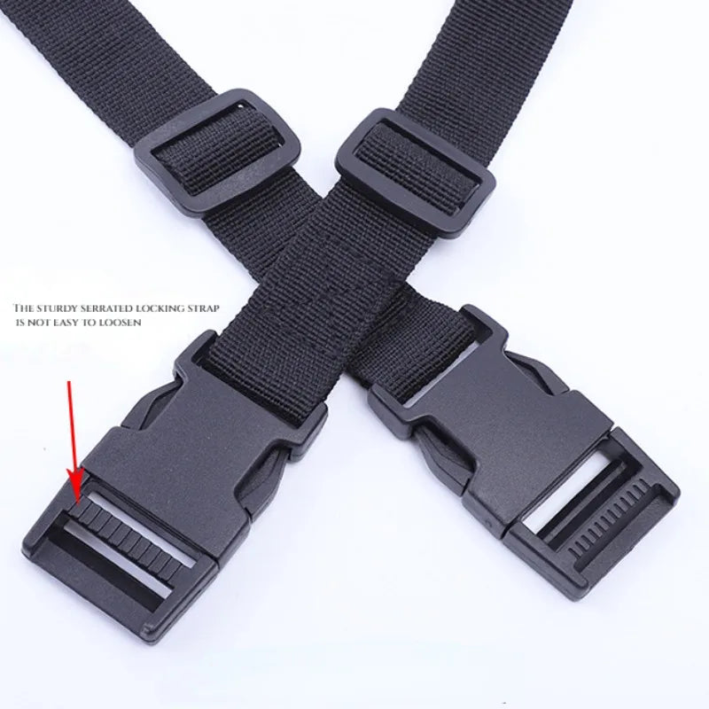 1.4M Buckle Tie-Down Belt Cargo Straps for Car Motorcycle Bike with PP Buckle Tow Rope Strong Card Buckle Belt for Luggage Bag