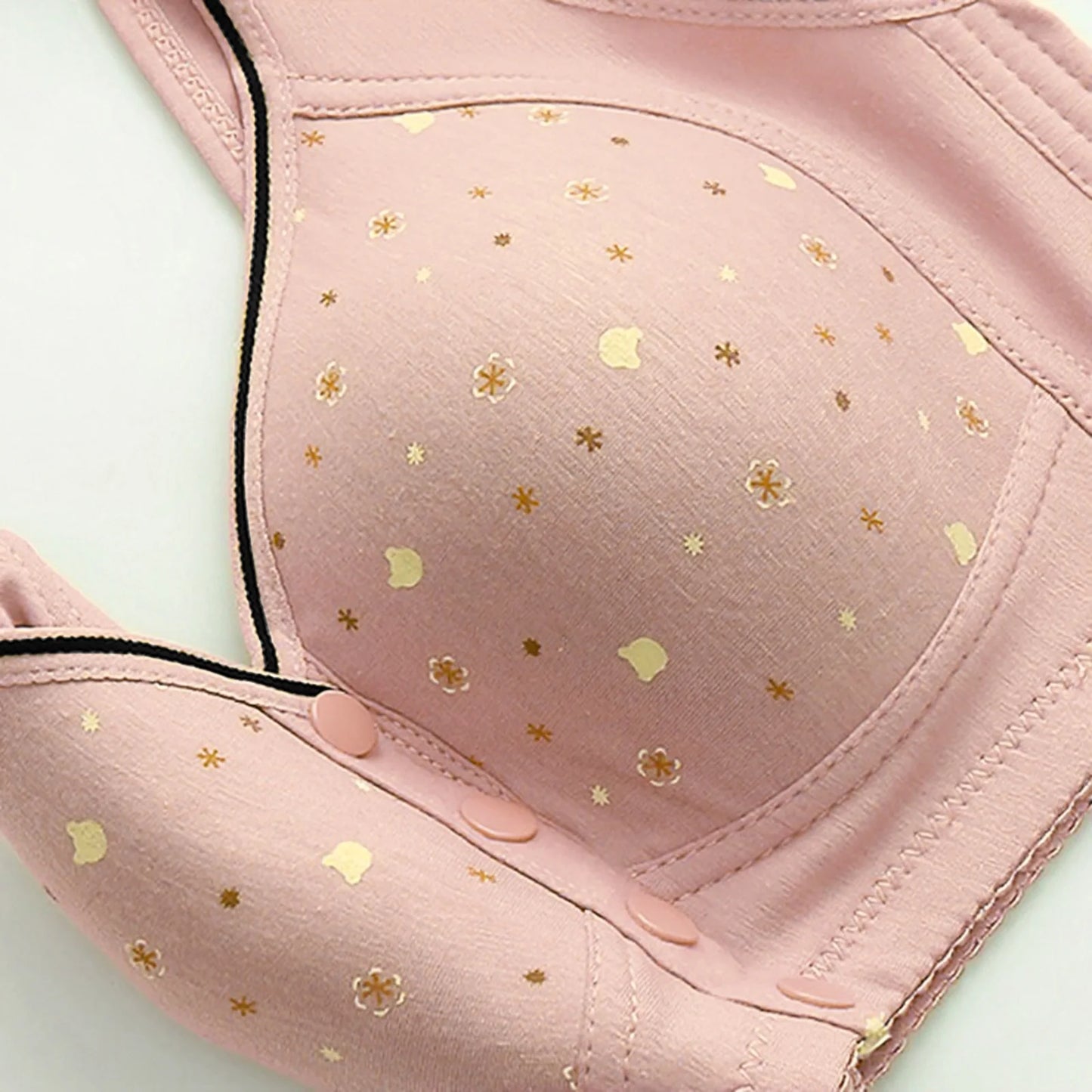Women'S Front-Clasp Bra Printed Bra Pattern Vest-Style Design Comfortable Without Underwire Suitable Daily Wear All Seasons Home