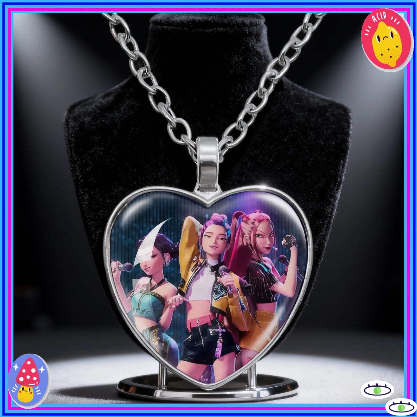 Children's necklace accessories, girls' necklace, little girls wearing jewelry, children's pendant accessories
