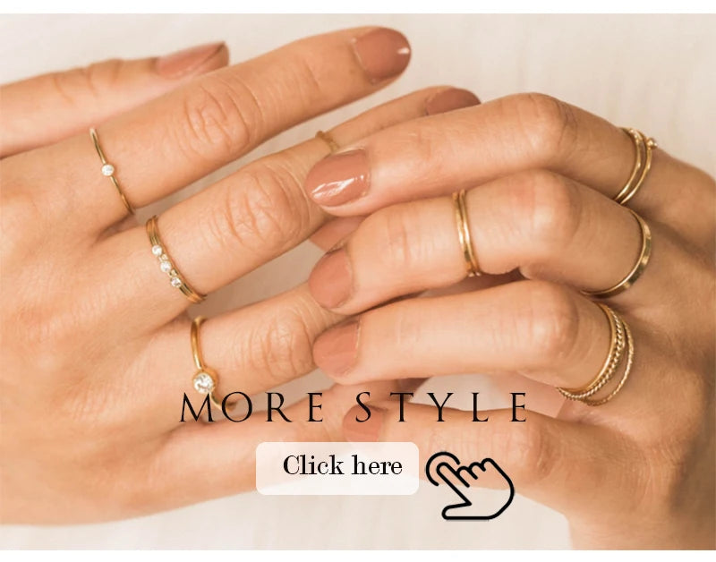 Rainbow Ring14K gold filled Knuckle Ring Boho Gold Jewelry Anillos Mujer Minimalistic Stacking Bohemian Ring for Women