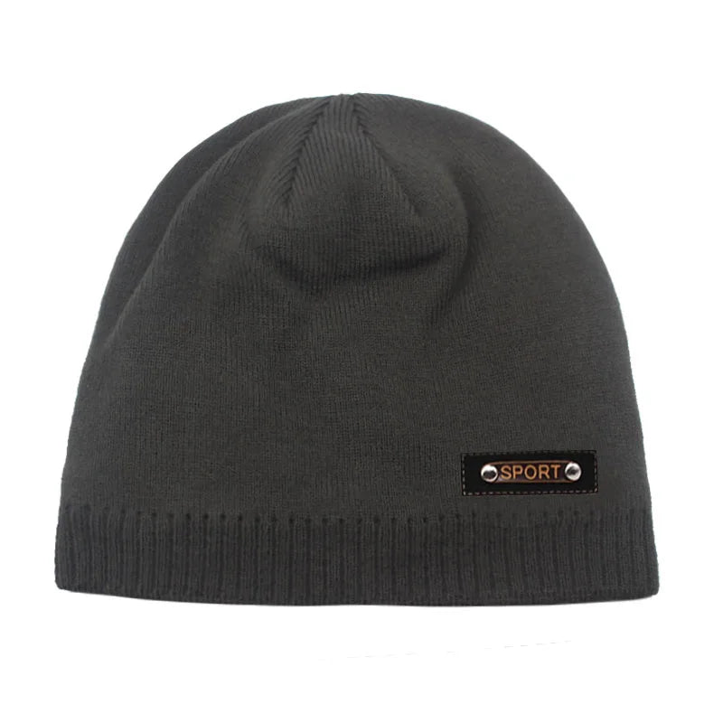 Knitted Hat Men Winter Hats For Women Beanie Hat Cap Fur Skullies Beanies шапка мужская Skull Gorro Bonnet Caps Man