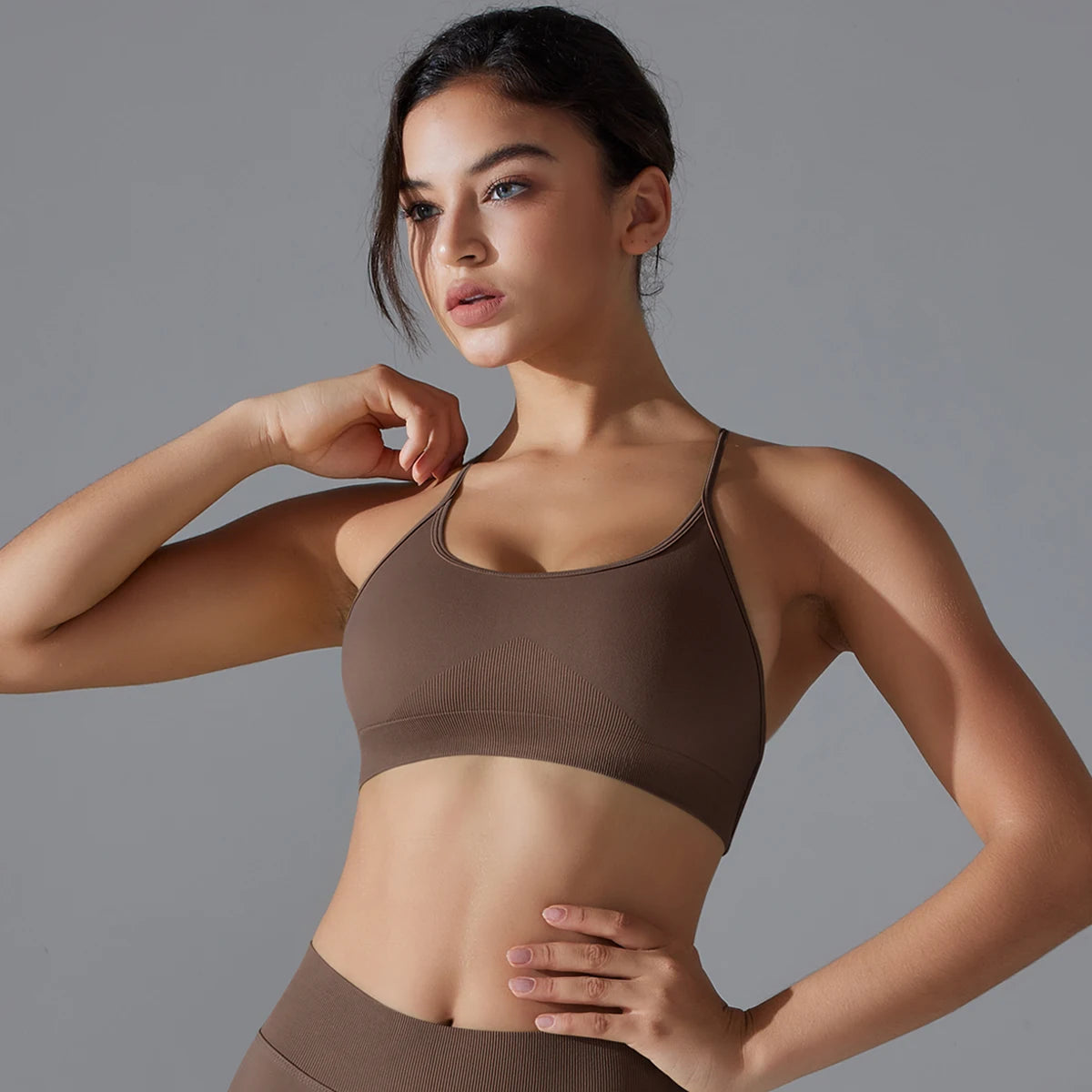 Women Sports Bra Yoga Bra Sexy Back Cross Sports Bra Gym Top Fitness Running Bra Workout Underwear Running Gym Padded Bralette