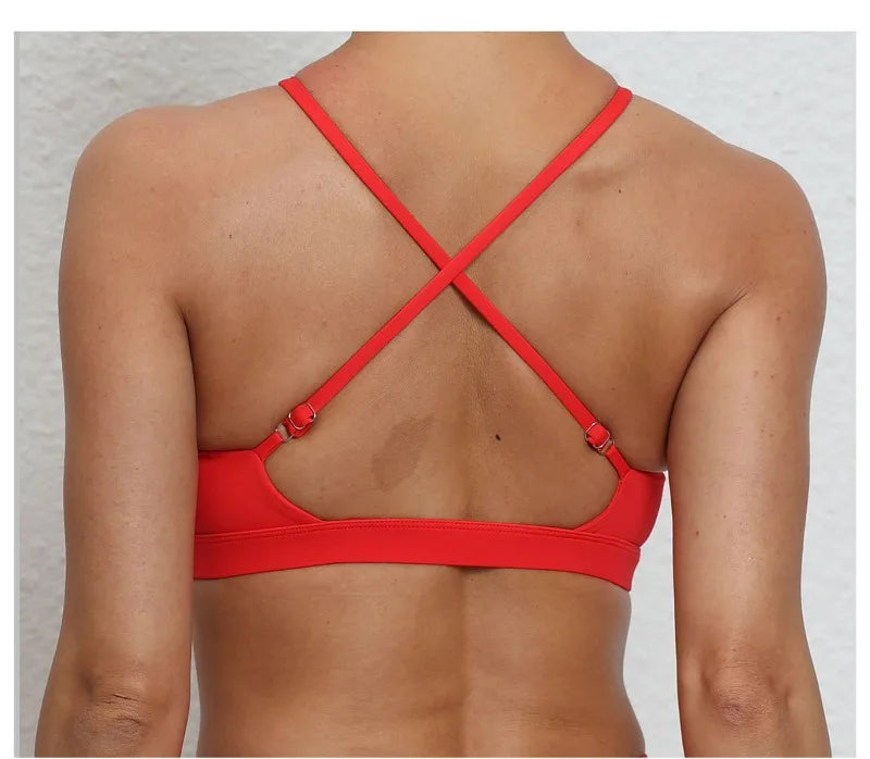 Women's Yoga Bra - Running Cross Back Breathable Naked Feel Sports Fitness Bra  for Yoga Running Gym Top