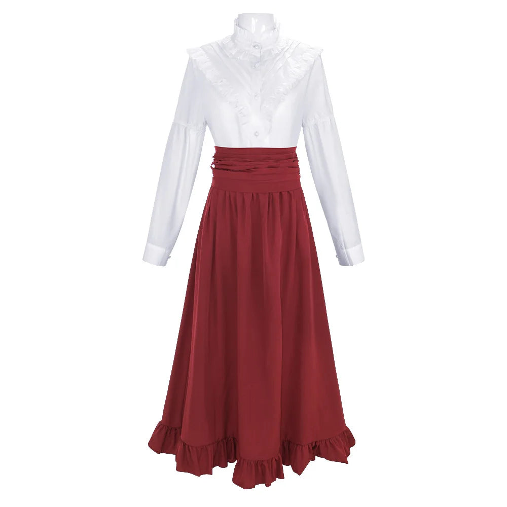 19th century Victorian women's dress classic two-piece Renaissance dress