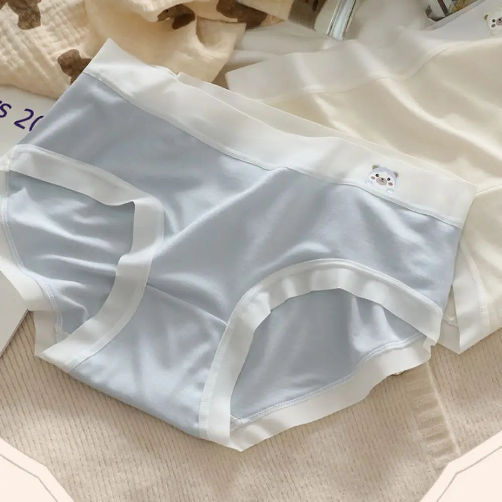 5PCS Fashion Cute Panties for Women Underwear Cotton Crotch Seamless Briefs Female Lingerie Bear Underpants Gifts