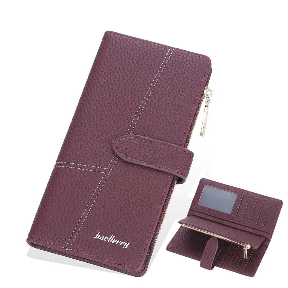 Women Long Wallets Slim Purse Handbags Female Purse Luxury Card Holder High Quality Zipper Wallet Pocket For Women