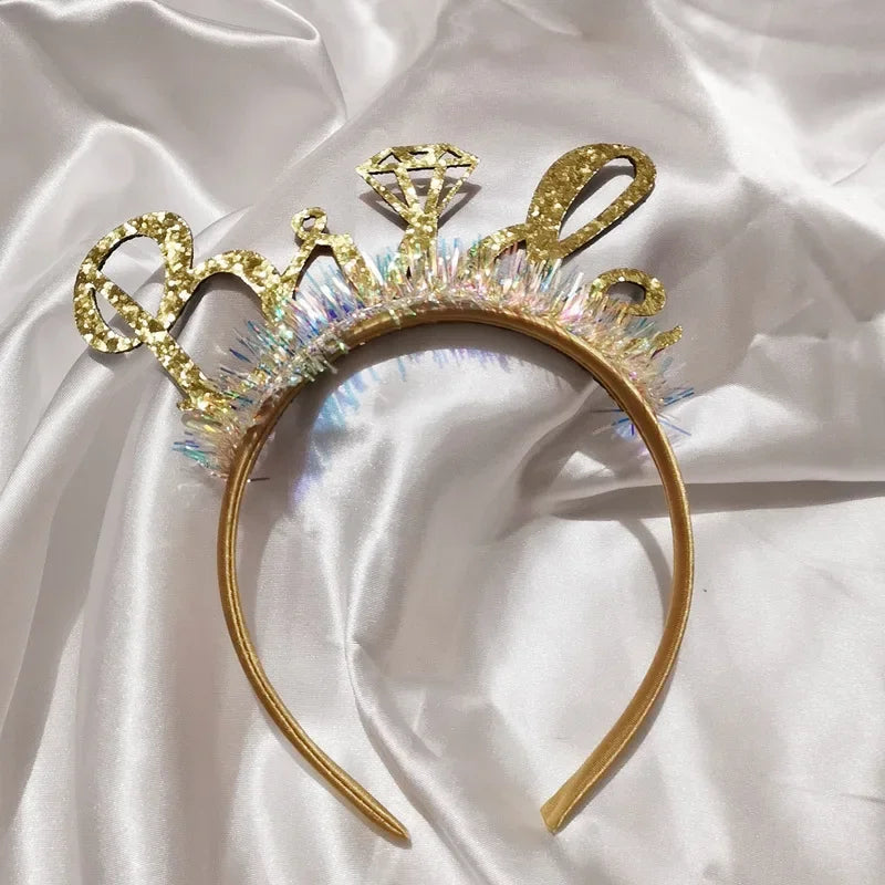 Bride To Be Headband Bach Bachelorette Hen Party Bridal Shower Wedding Engagement Rehearsal Dinner Decoration Party Supplies