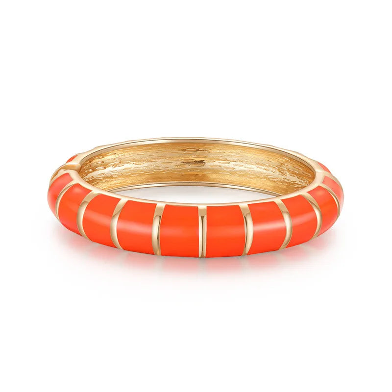 Multicolor Enamel Metal Bangles For Women New Designed Fashion Trendy Jewelry Accessories Gifts Bohemia Fancy Styles Bijoux