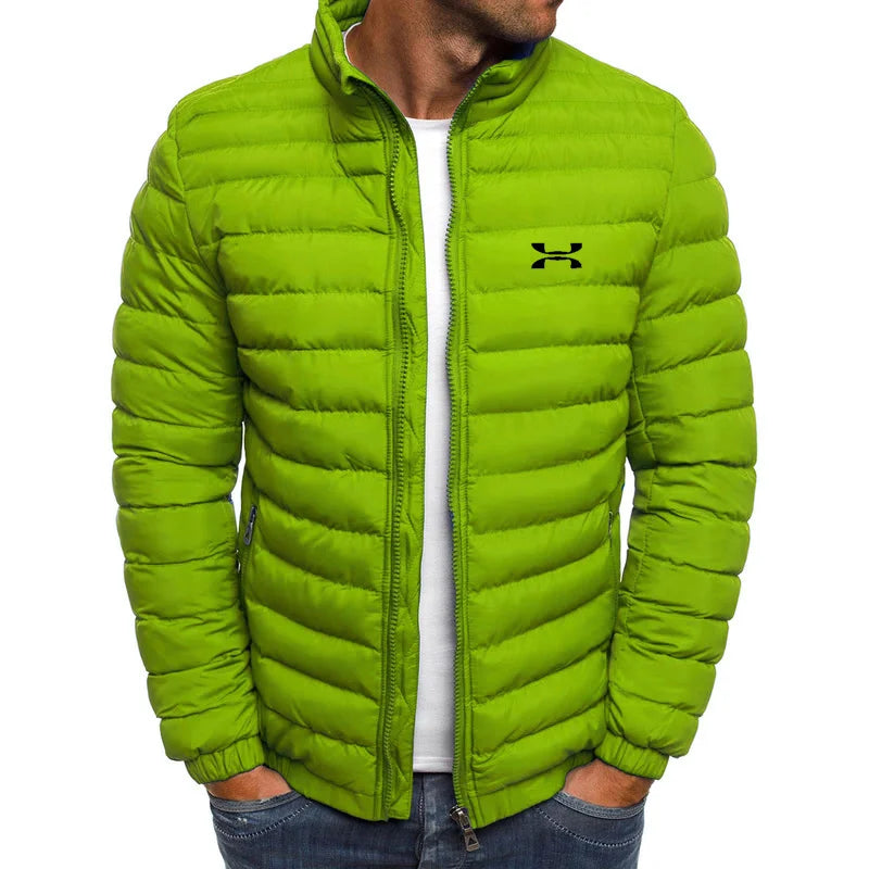 2025 Winter Jacket Men's Stand Collar Warm Parka Coat Street Fashion Casual Brand Outer Men's Winter Down Jacket