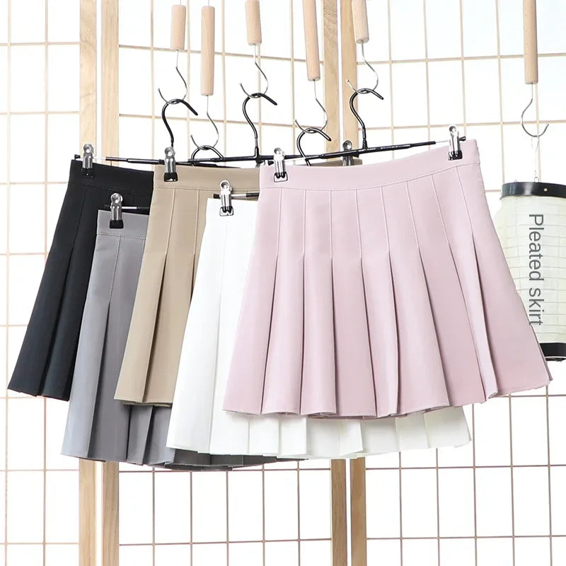Skirts Summer 2024 Woman Skort Korean Fashion White Faldas Plisadas Para Mujer Lady Clothes A Line Mini Kawaii Pleated Skirt