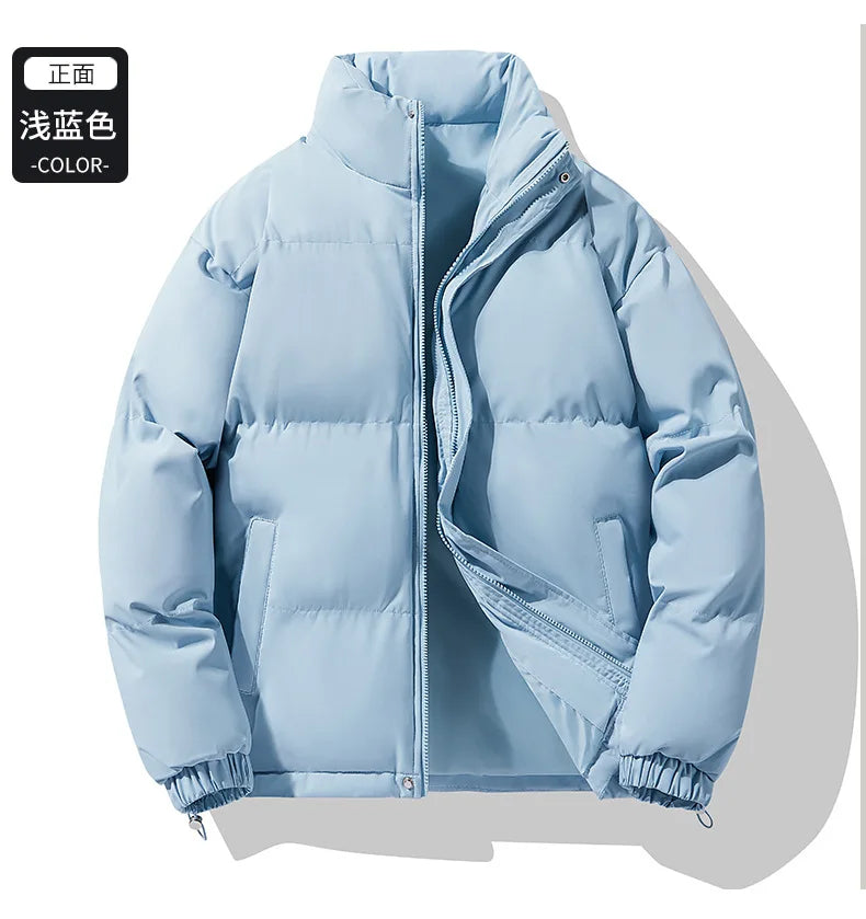 Winter Down Jacket With Logo Printed Outdoor Men's Women's Sports Camping Thick Warm Jacket