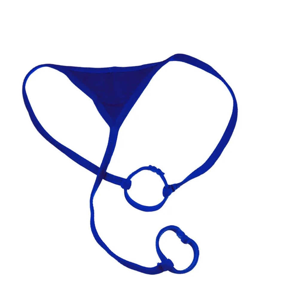 Panties Men Briefs All Seasons Male Penis Sleev Pouch T-back Thong Underpants Bikini Breathable G-string Hollow