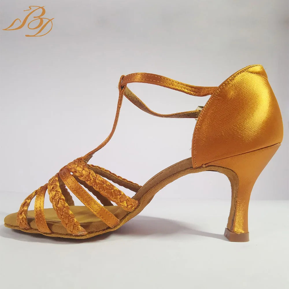 BD Dance Professional Latin Dance Shoes Ballroom Girls Kids for Dancing Elegant Heeled Sandals Women Sport Sneaker Luxury Brands