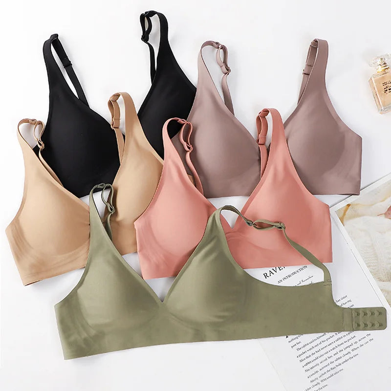Sexy Bras For Women Seamless Women's Bra No Wire Push Up Brassiere Underwear Breathable Soft Thin Female Intimates  Lingerie