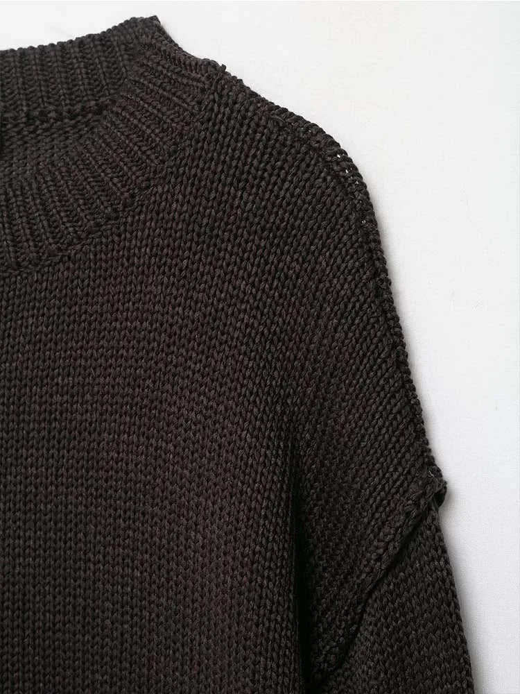 Women Sweater Pullover 2025 Autumn Winter New Fashion O-Neck Long Sleeves Women Sweater Pullover Elegant Hight Street Top