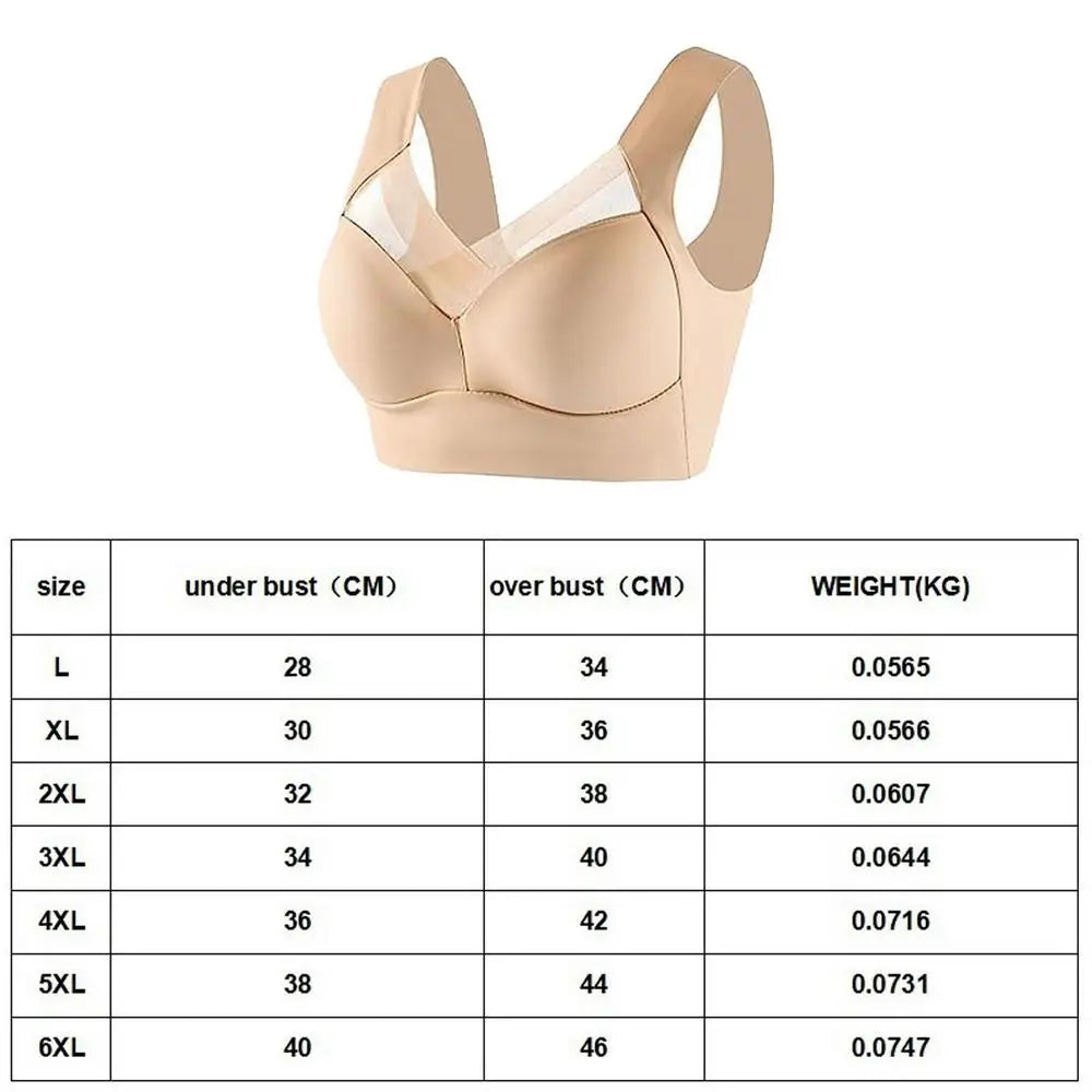 women Posture Bra Wireless Ergonomic Push-Up Comfort Bra With Back Support Breathable And Non-Slip Bras For Women And Girls