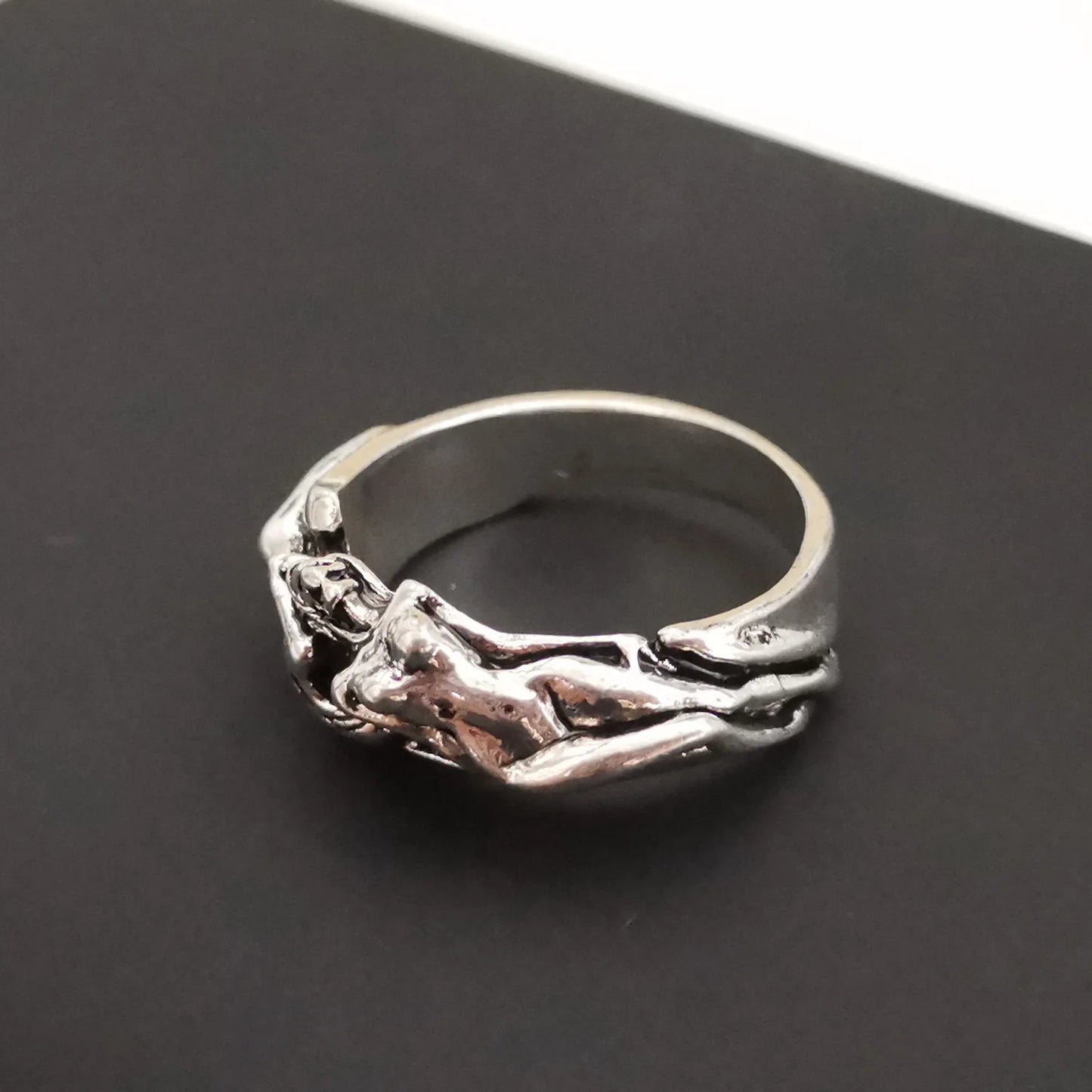 Men's  Ring  Naked Women Rings Sexy Nude Girl Punk Jewelry Party Accessories Fun Personality Gift Jewelry