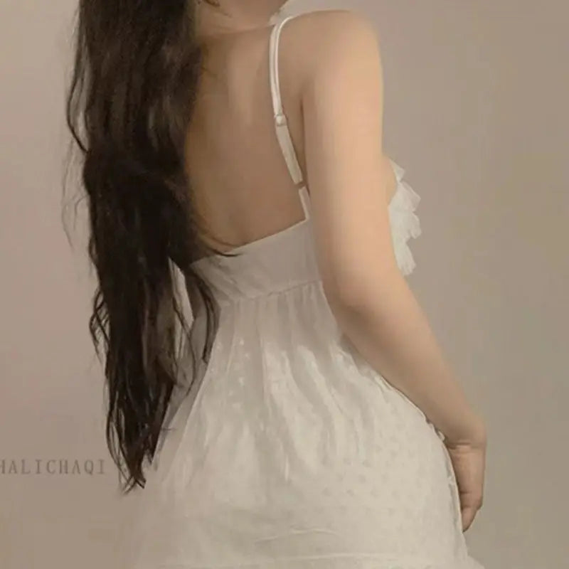 Sleepwear Women Nightwear Women's Sweet New Summer Long-sleeved Sexy Lace Home Clothes Night Gown Sleep Dress
