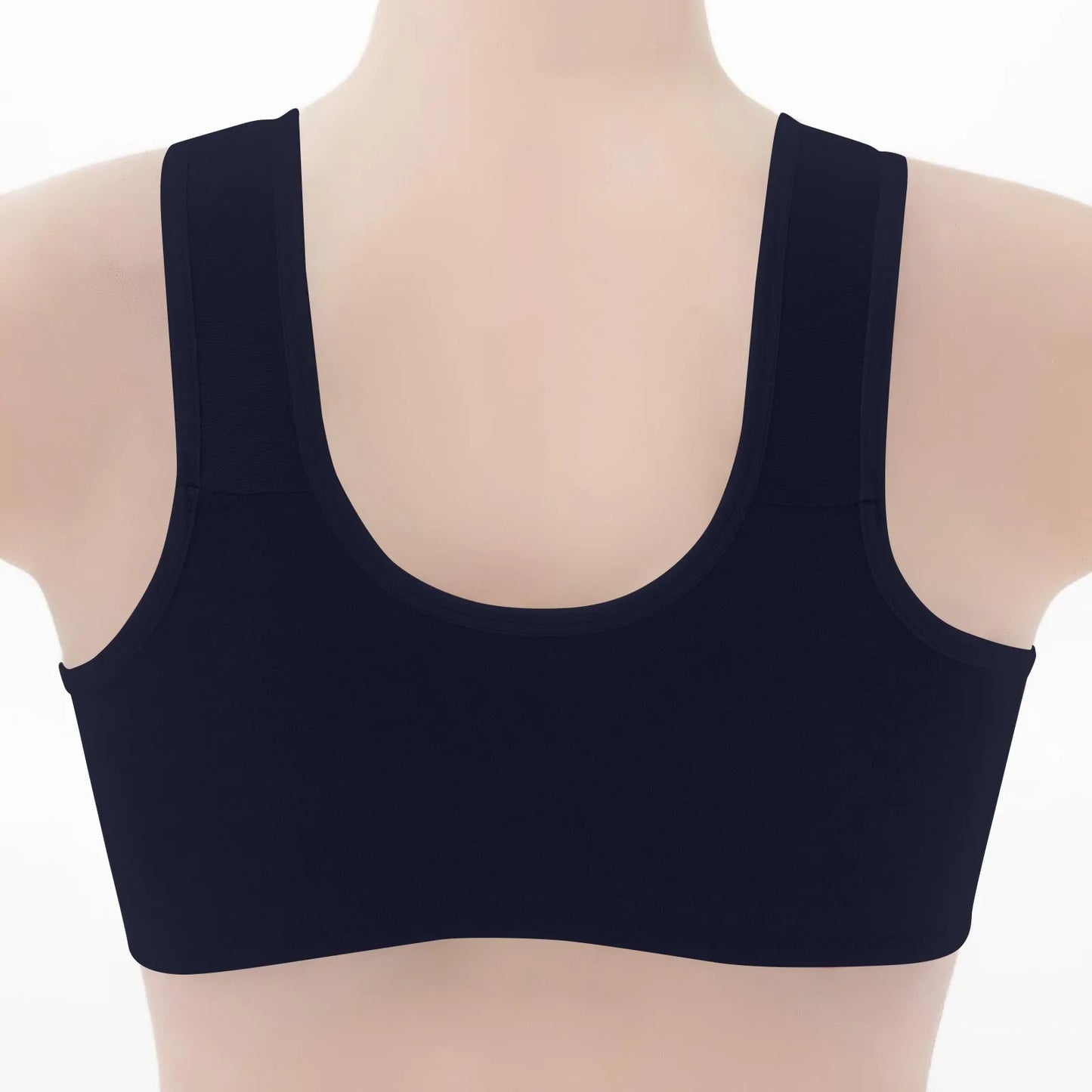 Women Fashion Casual Bra Small Flower Pattern Decor Vest Style Front Buckle Lingerie Lady Elegant Comfortable Daily Underwear